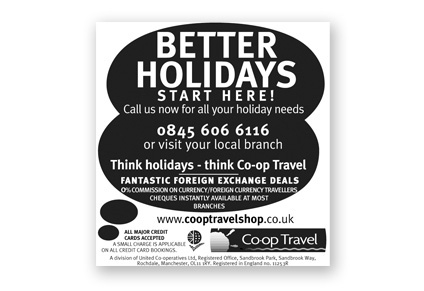 Co-op Travel Adverts